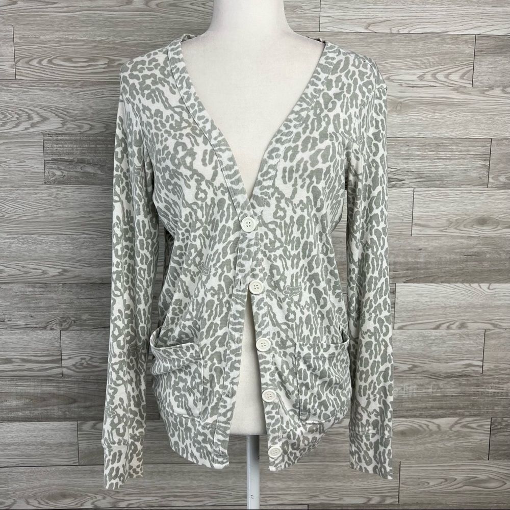 Women's FOX Riders Lightweight Gray Cardigan Sz Small Trademark Graphics